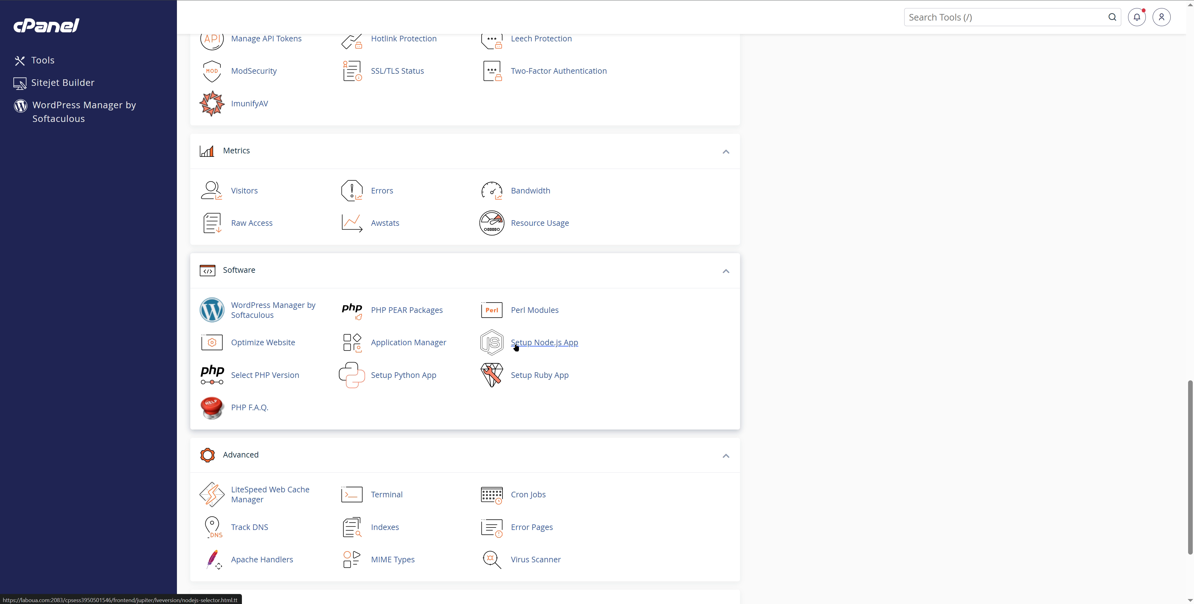Setup Node.js App
