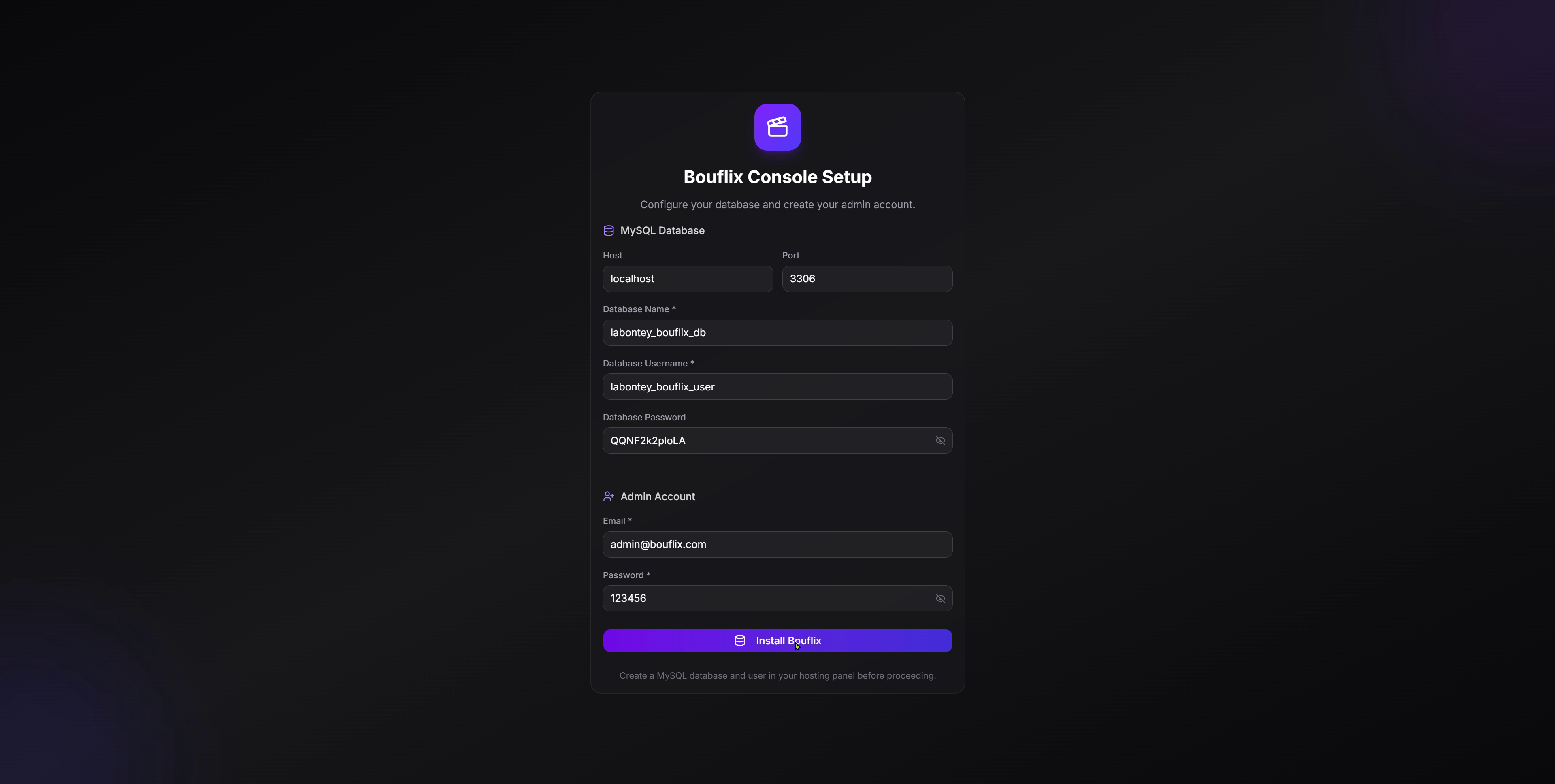 Install Bouflix